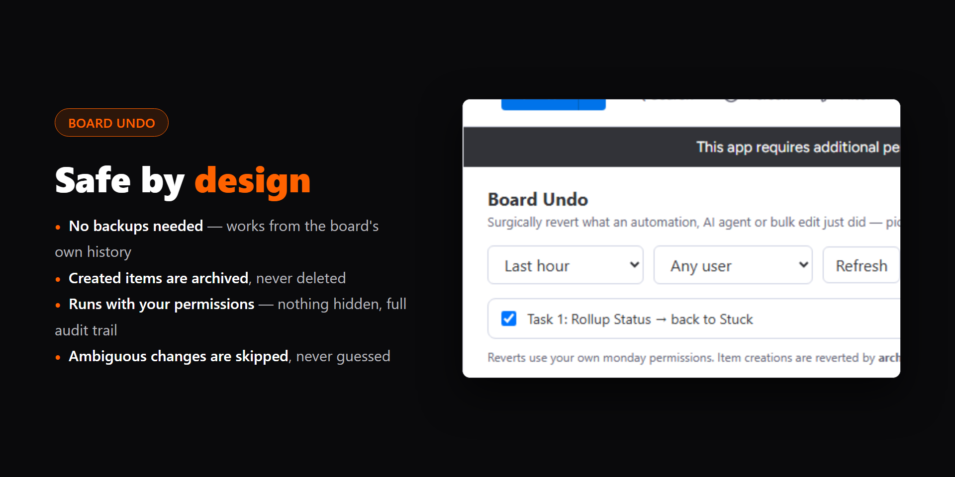 Safe by design: archive, never delete